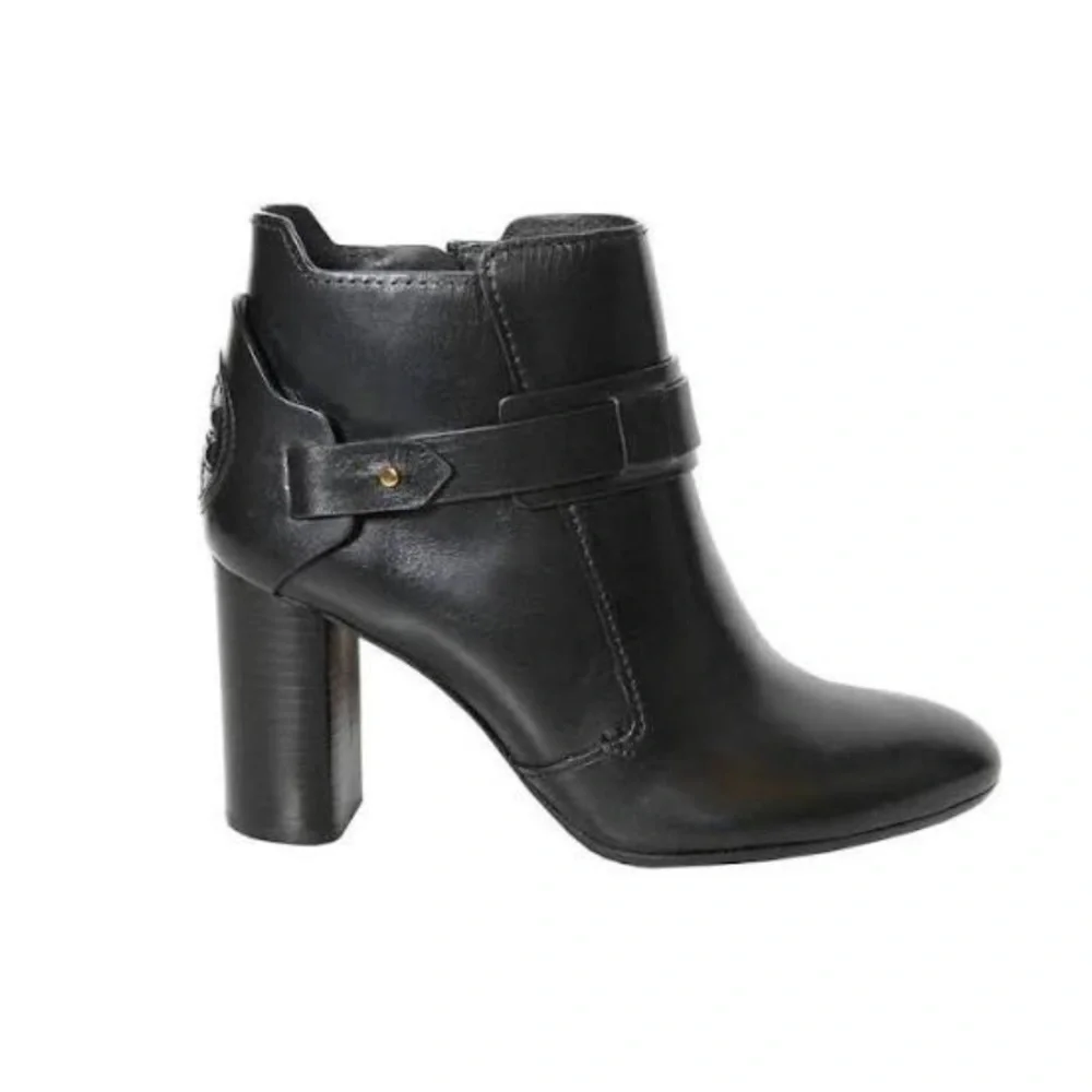 Tory Burch Colton 85MM Galleon Leather Bootie in Perfect Black